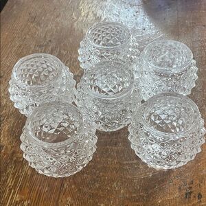 CB2 Clear Glass Votive Holders (set of 6)